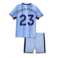 Camisa de Futebol Tottenham Hotspur Pedro Porro #23 Equipamento Secundário Infantil 2024-25 Manga Curta (+ Calças curtas)